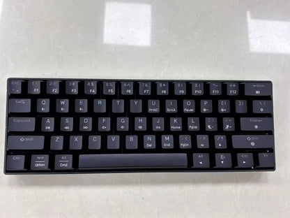 Mini 61Key Wireless Tri-mode Keyboard Bluetooth RGB Backlight Silent Mechanical Feel Portable Film Keyboard For Game Office Home