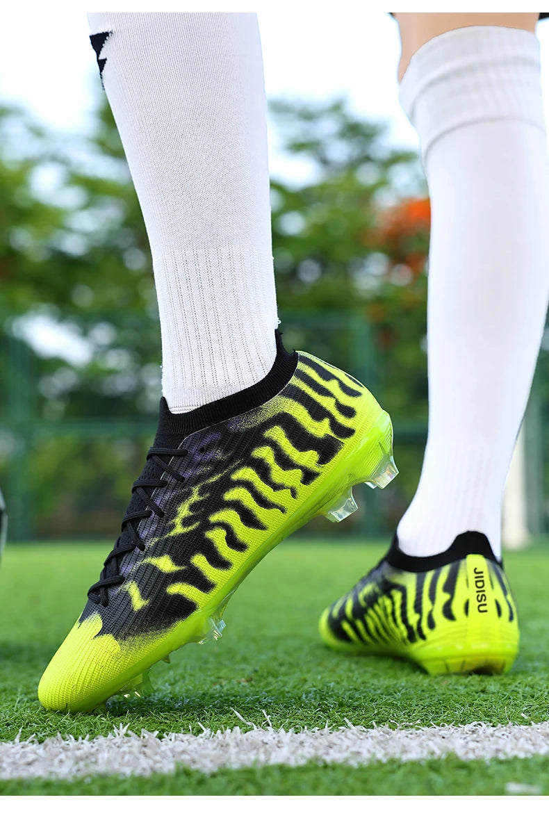 Chaussures de football professionnelles pour hommes, chaussures de football de société, crampons, chaussures de football d'intérieur et d'extérieur, chaussures d'entraînement originales, baskets rapides