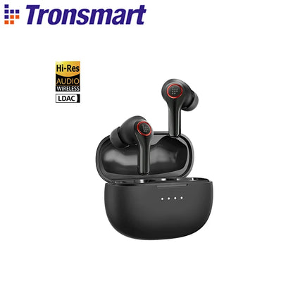 Tronsmart Sounfii NC 2 Wireless Bluetooth Earbuds – Hybrid Active Noise Cancelling (ANC), Hi-Res Audio LDAC, 40H Playtime, AI Call Noise Reduction, Waterproof TWS Earphones