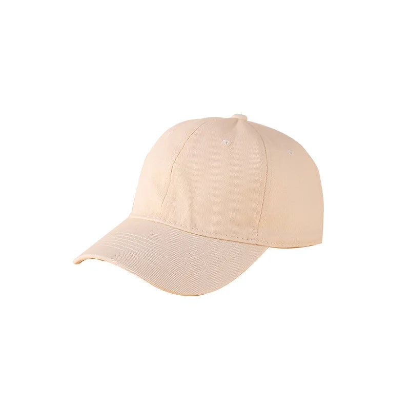 Custom Logo Cotton Soft Top Baseball Cap For Women Men Classics Simple Adjustable Dad Hat Outdoor Sport Dad Hats Wholesale