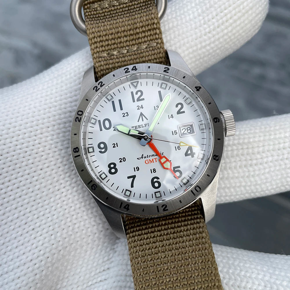 STEELFLIER Official SF792 GMT Mechanical Wristwatch NH34 Movement Super BGW9 C3 Luminous 200M Waterproof Men's Luxury Dive Watch