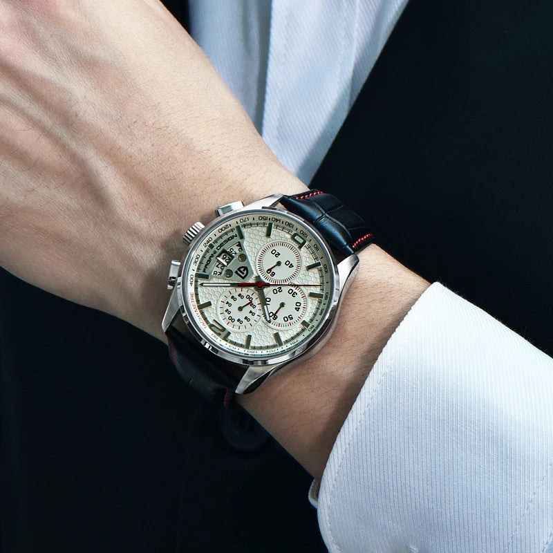 PAGANI DESIGN Watches Men Luxury Brand Multifunction Quartz Men Chronograph Sport Watch Dive 30m Casual Watch Relogio Masculino