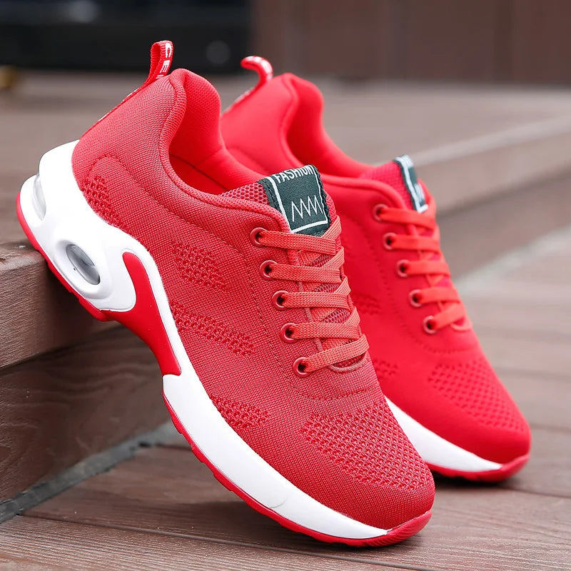Femmes plate-forme espadrilles décontractées chaussures maille respirant chaussures de course gros sport d'été Tenis chaussures 2024 luxe vulcaniser chaussures