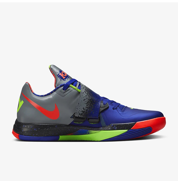 Nike KD 4 NERF originali da uomo, scarpe da basket basse ammortizzate e pratiche FQ8180-400