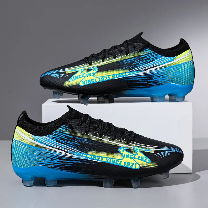 Chaussures de football pour adolescents, adultes, hommes et femmes, crampons universels TF FG tout terrain, chaussures de football avec clous de sol