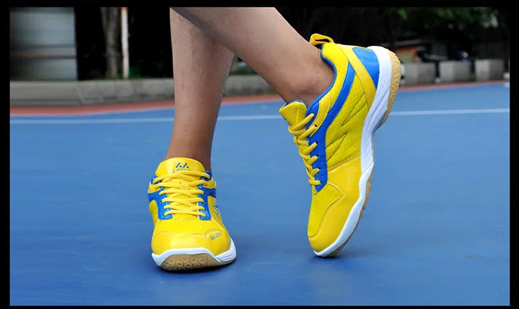 Sapatos de badminton para competição profissional, para homem e mulher, sapatos desportivos unissexo, sapatos de ténis, leves, ténis de mesa