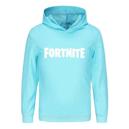 Detská mikina Fortnite Baby Cartoon s kapucňou, unisex, chlapčenská s dlhým rukávom, mládežnícke dievčenské ležérne kabáty1354