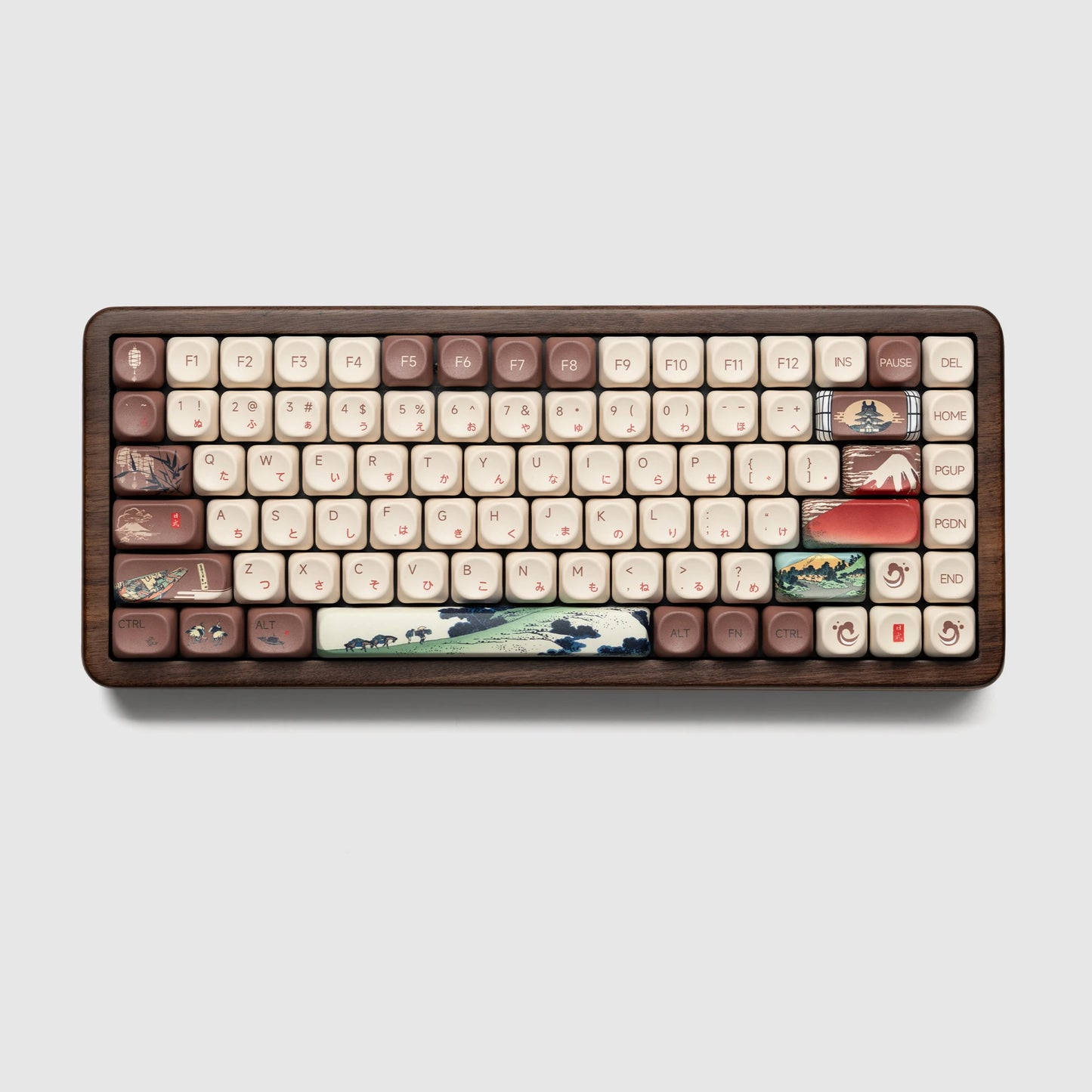 Womier WD75 QMK/VIA Tastiera gaming in legno, wireless tri-mode, meccanica personalizzabile RGB hot swappable, 8000mAh