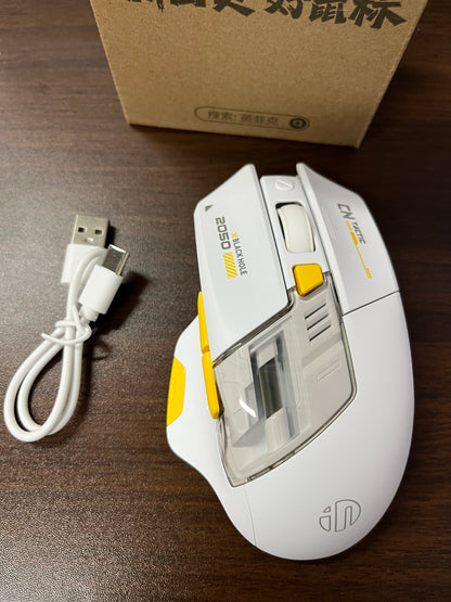 High Quality Inphic A9 200-2400dpi Blueto0th 5.0 Mouse Silent Charging Mechanical Feel Wireless Mouse for Tablet gaming mouse
