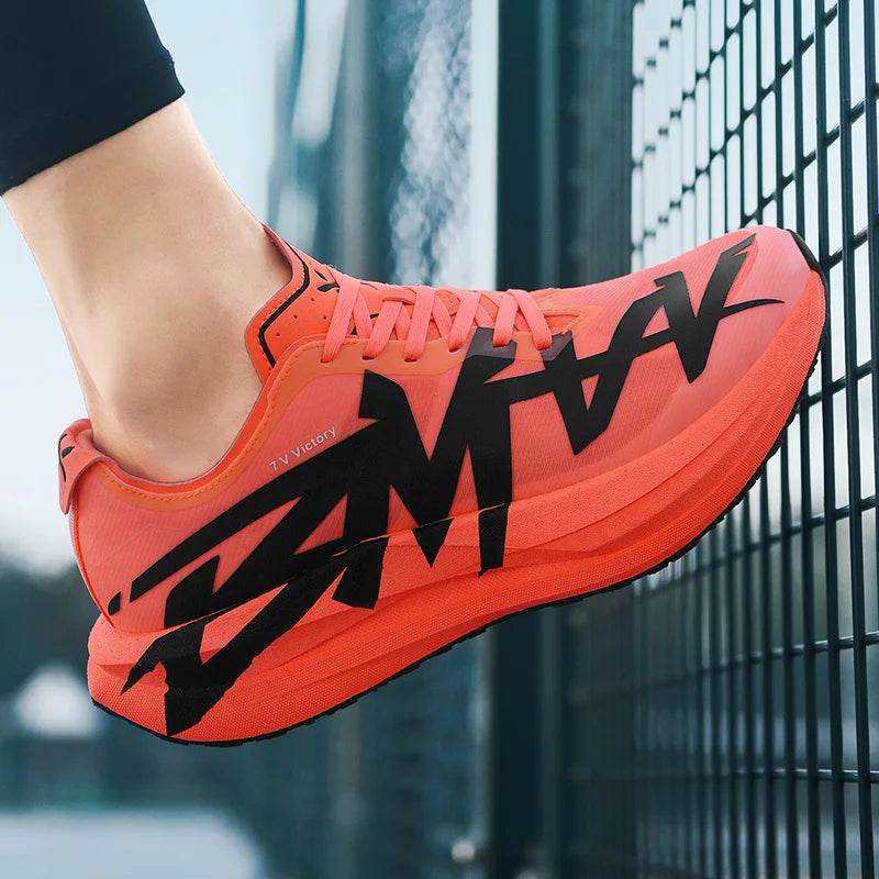 Ténis de corrida para homem, em malha para atividades ao ar livre, sapatos de luxo, sapatilhas para casal, ténis todo-o-terreno, com amortecimento, respiráveis, ténis de treino, de corrida, antiderrapantes, na moda
