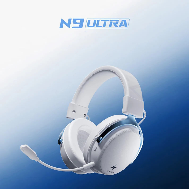 ATK Neptune N9 Casque de jeu supra-auriculaire avec 4 modes longue durée de vie de la batterie, suppression du bruit – Cadeau d'anniversaire pour garçons et filles