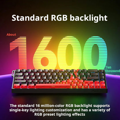 Teclado mecánico personalizado AULA WIN60 HE con conexión por cable, eje magnético RT, para e-sports y juegos, tasa de sondeo de 8K