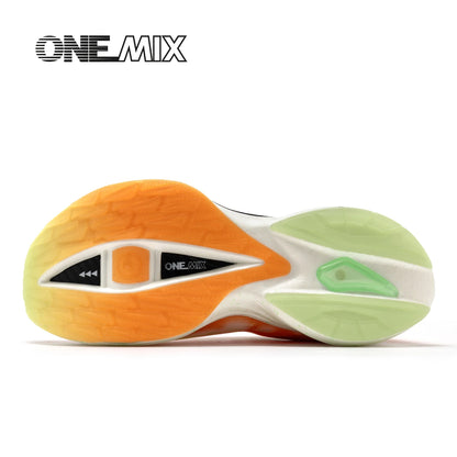 ONEMIX-Nylon Carbon Board Marathon Running Racing Shoes, Professional Stable Support, Shock-relief, Ultra-light Rebound Sneaker
