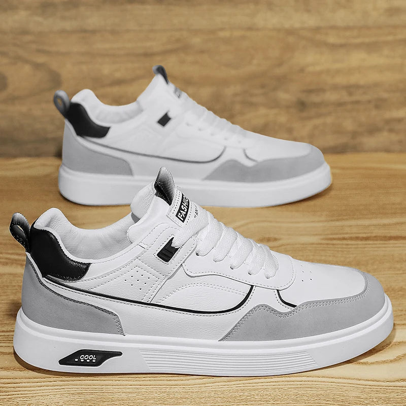Męskie niskie buty sportowe na co dzień – modne trampki do koszykówki w stylu ulicznym, buty do skateboardingu dla nastolatków