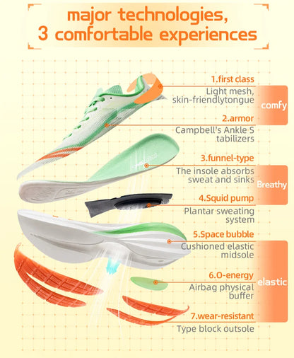 Scarpe da running ONEMIX YUE SHUANG da uomo con cuscinetto d’aria, sneakers sportive da coppia, scarpe da corsa per sport all’aperto e camminata da donna