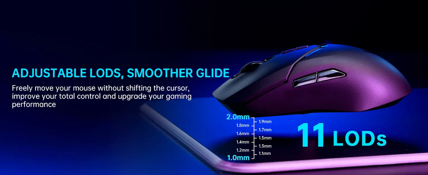Rapoo VT9PRO PAW3398 Wireless Gaming Mouse 68g Wired Programmable Ergonomic Mice 26000DPI Type C Rechargeable Pc Gamer Accessory