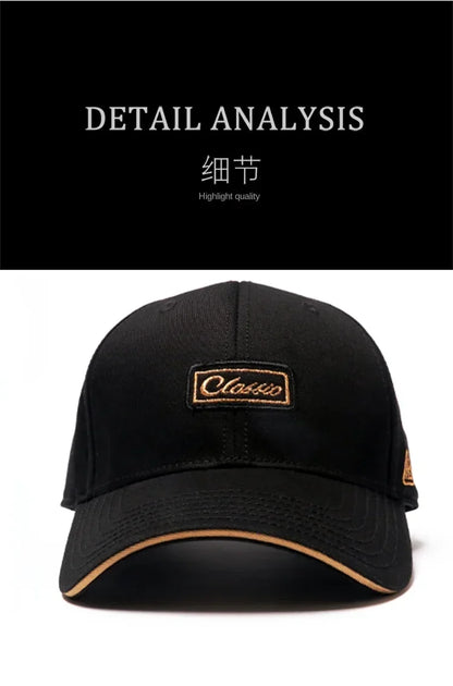 Men's Hat Baseball Cap for Men New Fashion Luxury Brand Embroidery Chinese Style Big Size Cotton Trucker Hat HipHop For 4seasons