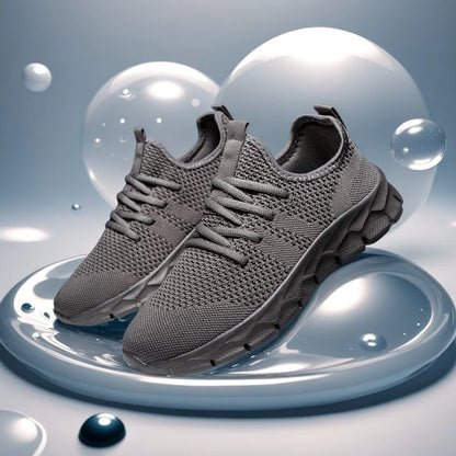 Herresneakers i mesh, lette damesko, afslappede flade sko, herreløbesko, sportssko, bløde tennissko, åndbare herresneakers