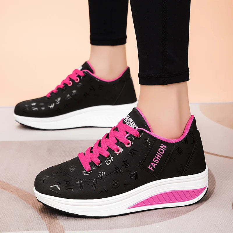 Women’s Sneakers Fashion Women’s Vulcanized Shoes High-Quality Flats Shoes for Women Walking Platform Plus Size Zapatillas Mujer
