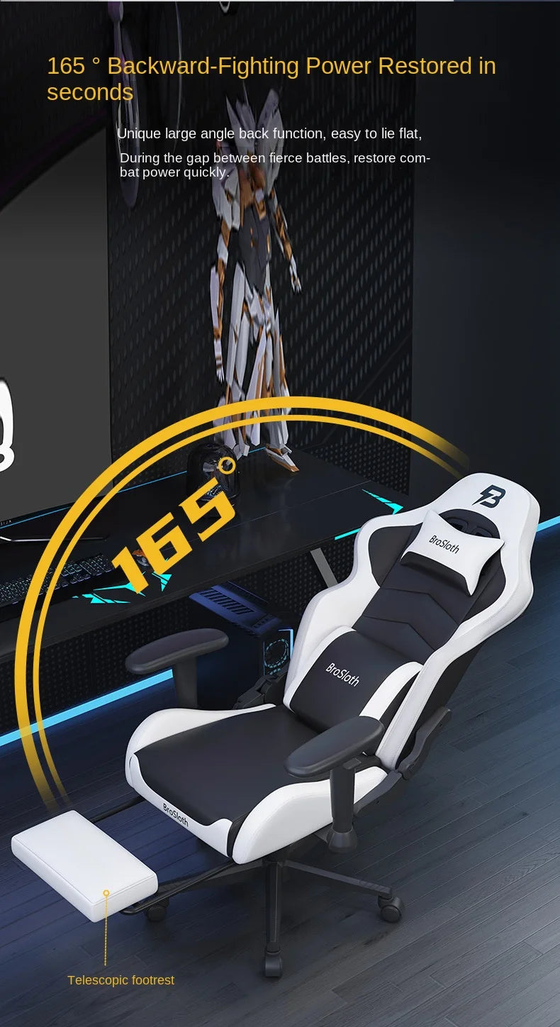 S8 Gaming Chair with 3D Armrests, Adjustable Backrest, Computer Office Chair, Nylon Feet, Gaming Streamer Chair