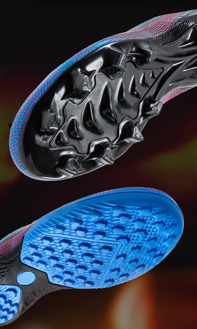 Chaussures de football pour hommes, crampons d'entraînement rapides pour terrain extérieur, chaussures de football à crampons pour terrain synthétique, baskets basses originales unisexes