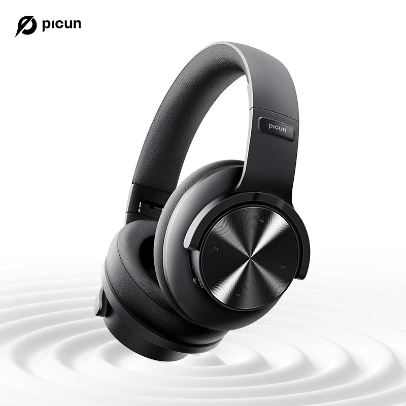 Picun B8 Wireless Bluetooth Headphones – 120H Playtime, Bluetooth 5.3, Low Latency Gaming Headset with Microphone & Deep Bass Sound