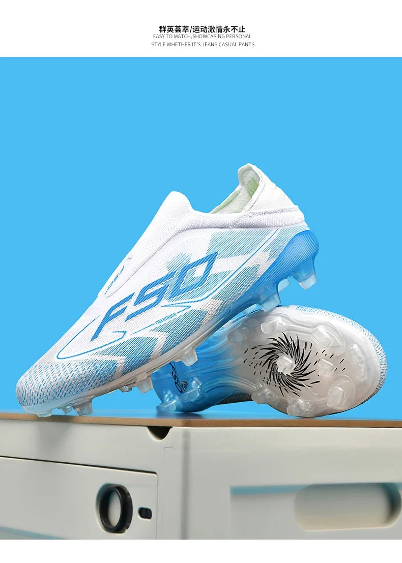 Fodboldstøvler til mænd – Fodboldsko i høj kvalitet – Sneakers – Til kampe – Indendørs – Skridsikre – Græsstøvler – Højt skaft – Futsal – Bestselgere – Udendørs
