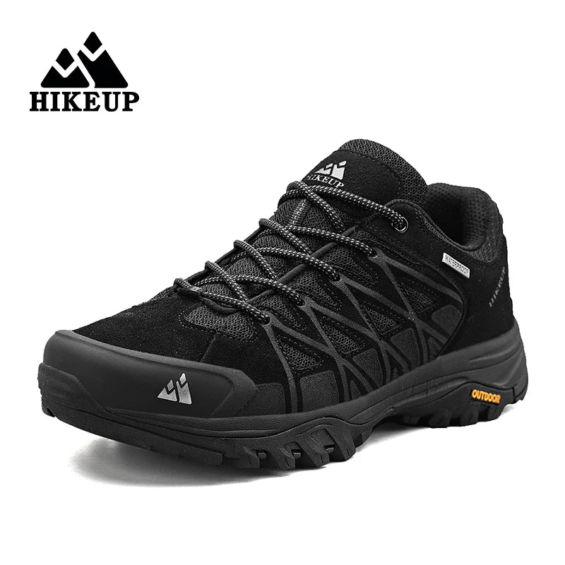 HIKEUP Zapatillas de exterior de moda para hombre, calzado deportivo casual de senderismo, botas de trekking de montaña y camping, antideslizantes y resistentes al desgaste