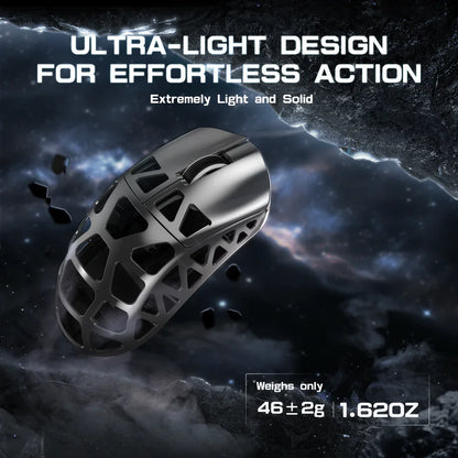 ATTACK SHARK R3 геймърска мишка от магнезиева сплав 8K SUPERLIGHT 8000Hz 6 регулируеми DPI до 26000 PAW3395 BT/2.4G безжична/жична