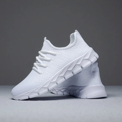 Herresneakers i mesh, lette damesko, afslappede flade sko, herreløbesko, sportssko, bløde tennissko, åndbare herresneakers