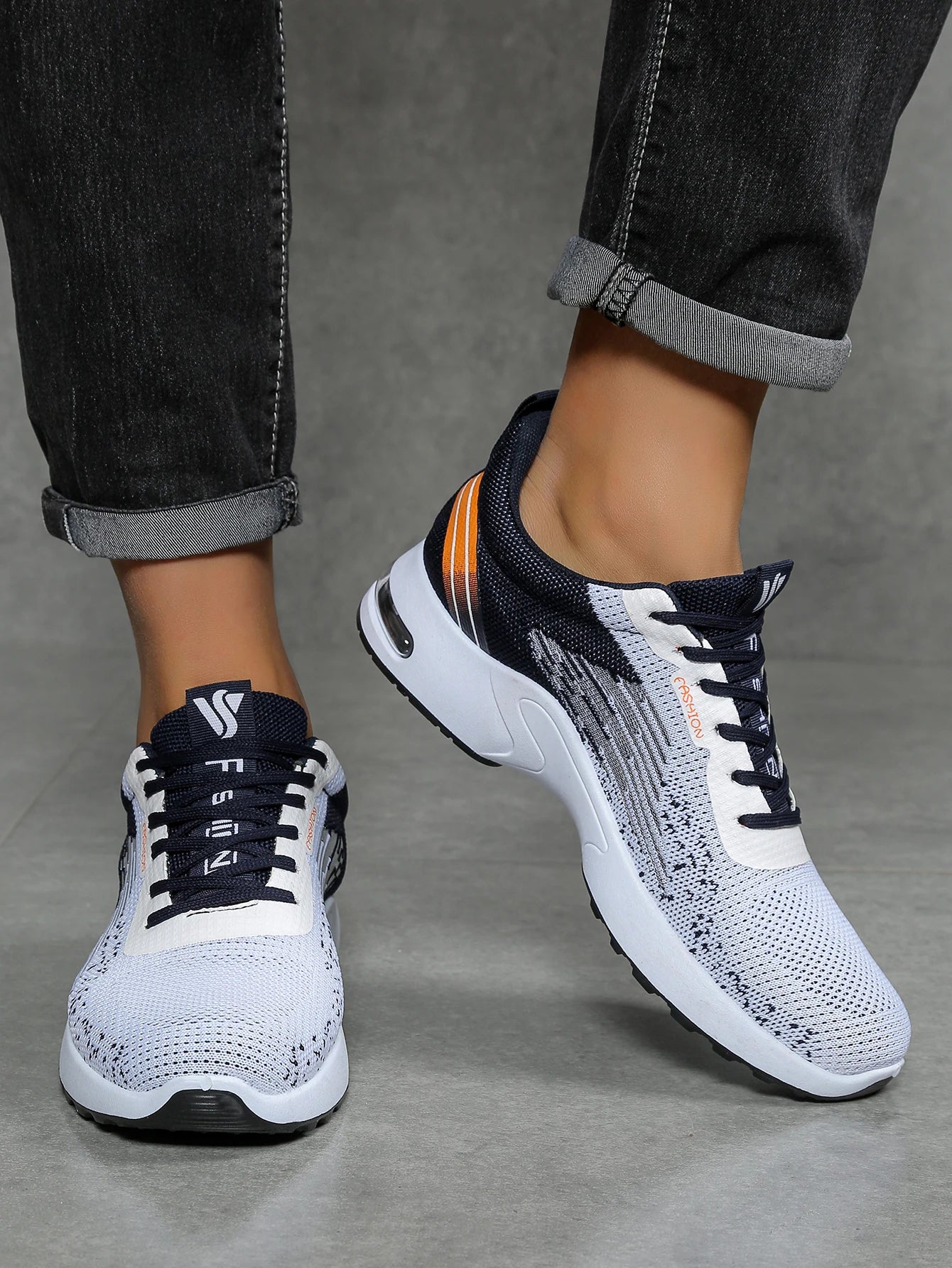 Men's shoes Autumn Men's casual shoes: Fashionable versatile breathable mesh casual sports shoes Affordable Free shipping
