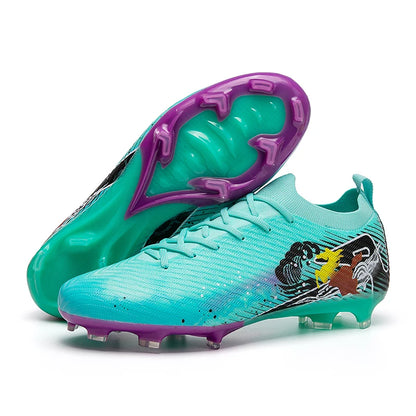 Novas Chuteiras de Futebol para Homem, Chuteiras de Futebol FG Antiderrapantes para Treino, Chuteiras de Futebol com Pitões Longos para Jogo, Ultraleves, Exterior, Dropshipping
