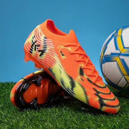 New Men Soccer Shoes Hot-selling Sneakers Grass Cleats High-quality Football Boots Non-Slip Boys Match Outdoor High-top Light