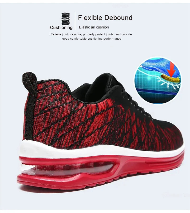 Men’s Running Shoes Fashion Breathable Outdoor Sports Sneakers Comfortable Athletic Footwear for Women
