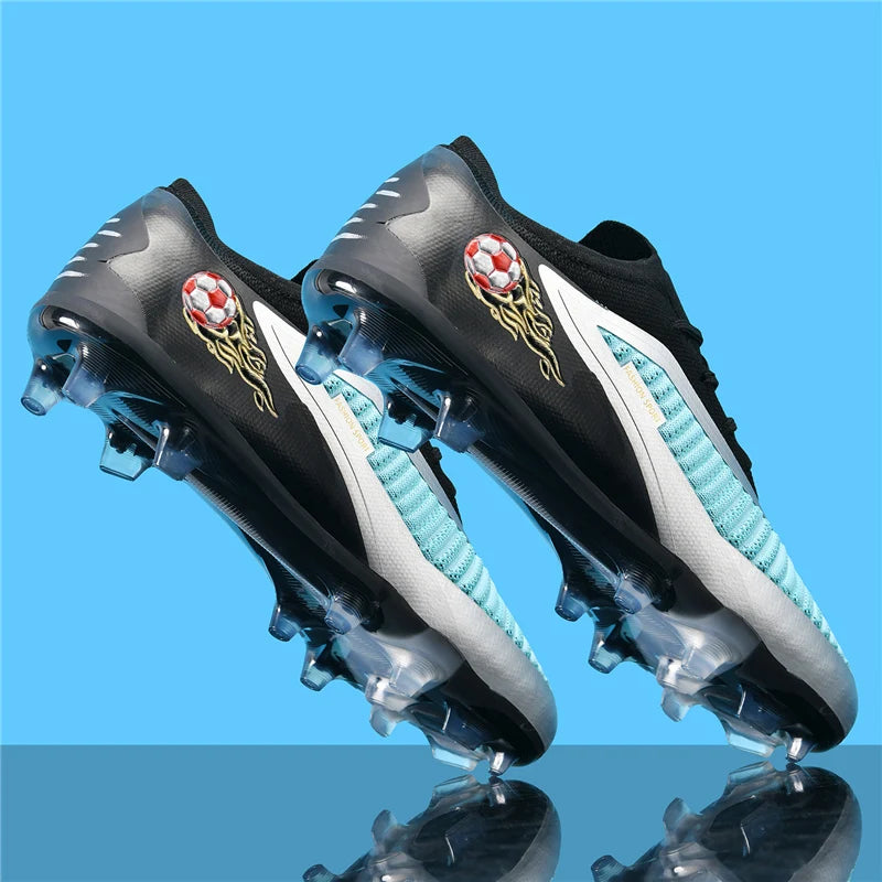 New Men Soccer Shoes Adult Non Slip Football Boots Outdoor Sport Boys Long Spikes Training Cleats Breathable Match Comfortable