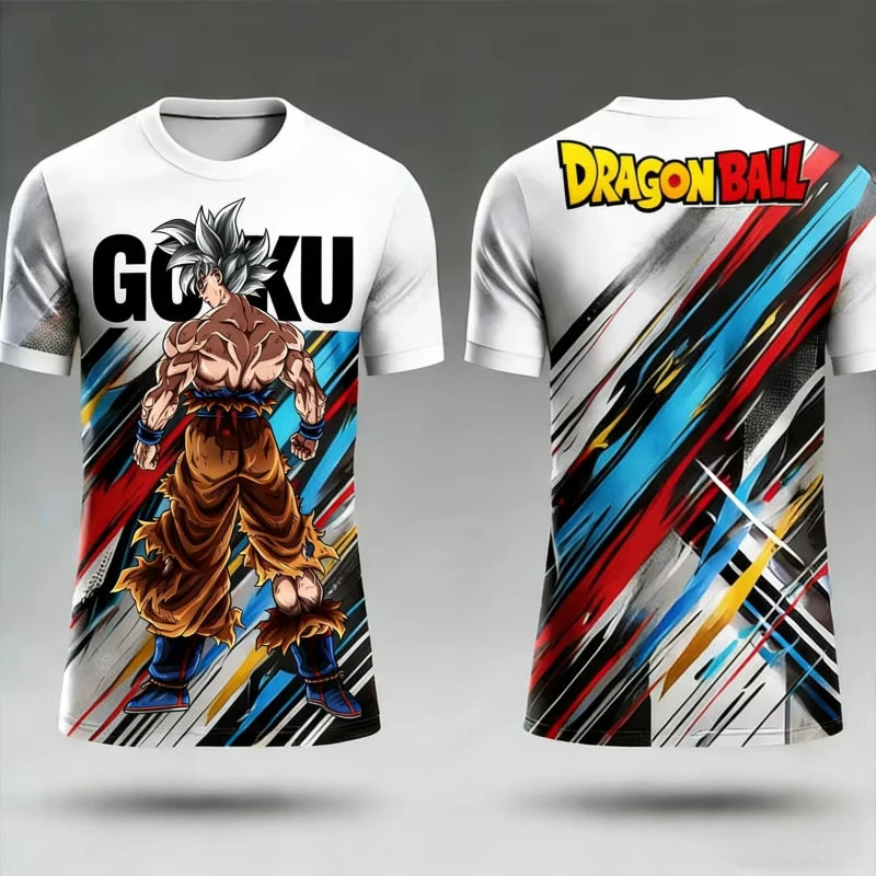 Dragon Ball Z Goku Pánske tričká s motívom anime Detské oblečenie Tričká s krátkym rukávom Základné kúsky Módne novinky Nový štýl Harajuku Y2k