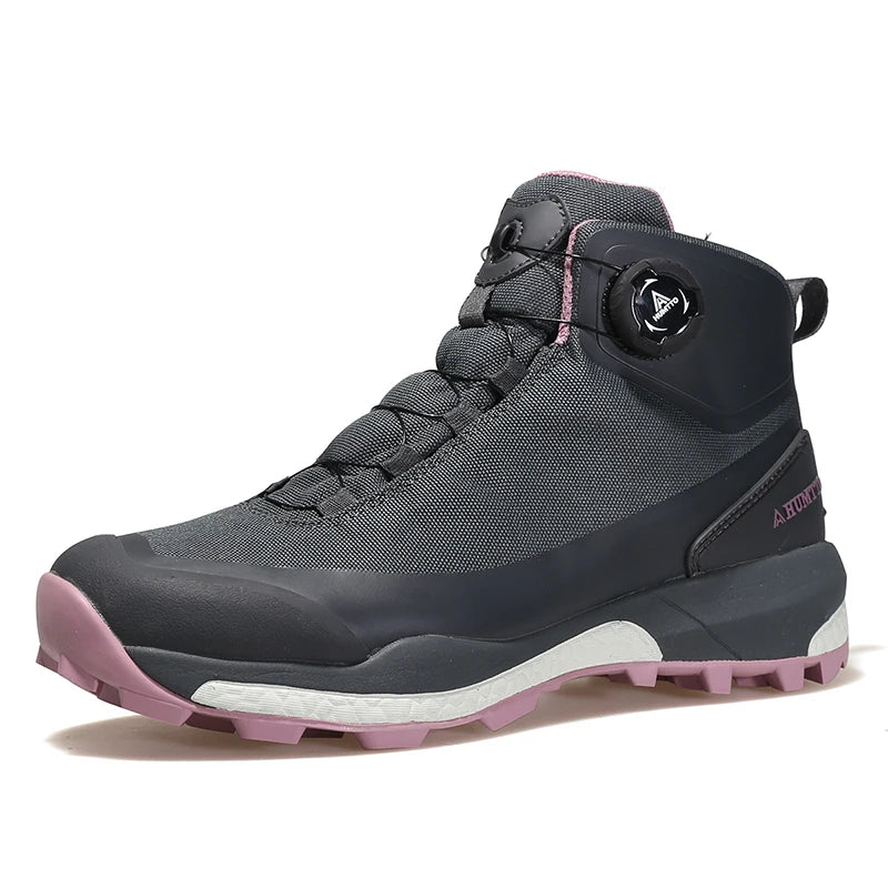 HUMTTO hiking shoes men's winter high-top warm non-slip hunting shoes women outdoor sports cushioning snow boots Tactical boots