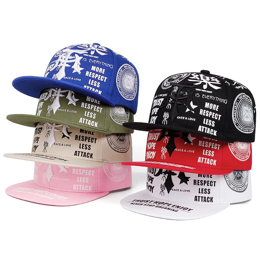 2026 New Fashionable Creative Baseball Hat T Graffiti Embroidery Street Hip Hop Hat Daily Casual Wear Sunshade Hat Flat Edge Hat