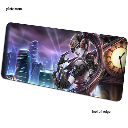 Alfombrilla de ratón gaming Overwatch con impresión HD, 900x400x3mm, alfombrilla gamer para escritorio de ordenador, económica, para notebook y PC