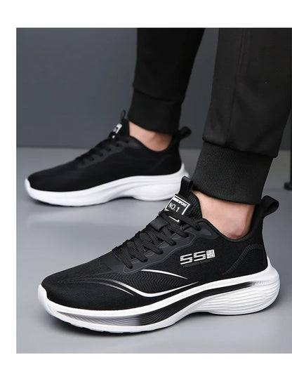 Zapatillas de maratón con suela de carbono para hombre, zapatillas deportivas informales, con amortiguación de aire, lujosas, cómodas, ligeras, para correr, calzado masculino