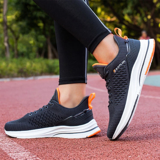 Baasploa Scarpe da running uomo nuove in mesh traspirante, sneakers sportive taglie forti 41-48, scarpe casual classiche da uomo antiscivolo per outdoor, comfort elevate