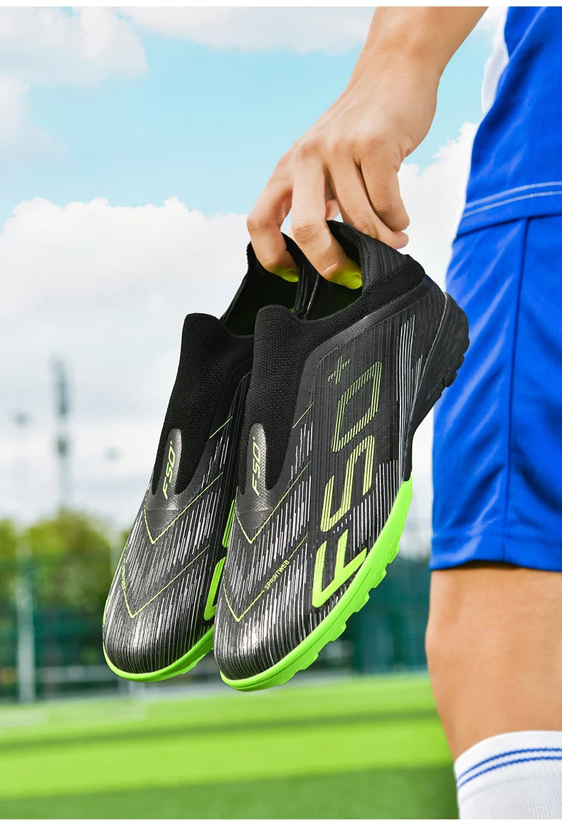 New Men Football Boots Match Cleats High-quality Futsal Indoor Sneakers Non-Slip Grass Soccer Shoes Hot-selling High-top Outdoor