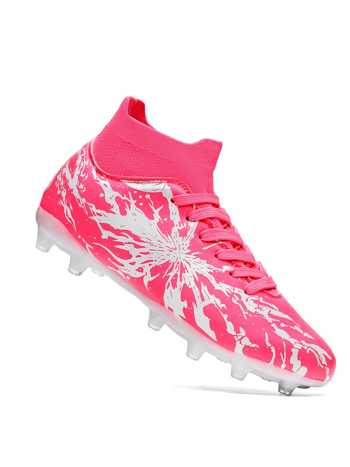 Chaussures de football AG FG, tissu PU haute densité, crampons TPU solides, structure robuste pour les compétitions amateur sur herbe naturelle
