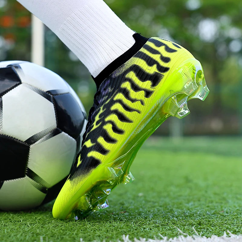 Nouvelles chaussures de football pour hommes, légères, de haute qualité, pour terrain gazonné, best-seller, crampons antidérapants mi-montants pour l'entraînement en extérieur
