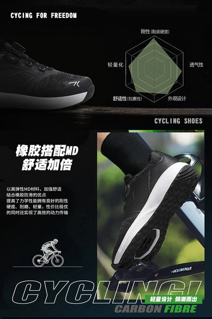 Cycling Sneakers MTB Men's Sports Dirt Bike Shoes SPD Pedal Mountain Bicycle Footwear Speed Racing Flat Off-Road Cycling Shoes