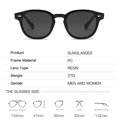 JNPCXI New Retro Round Sunglasses Women Yellow Fashion Rivets Decoration Shades UV400 Men Punk Sun Glasses