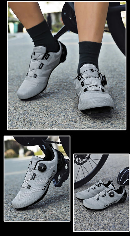 Sapatilhas de Ciclismo Unissexo Novas Profissionais Leves Luxyry Originais para Estrada em Borracha MTB Corrida Bicicleta Moda Bike Street Sports