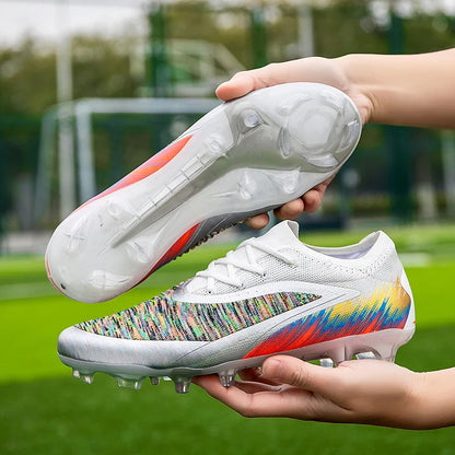 New Men Soccer Shoes Cleats Women Professional Football Boots Training Outdoor Durable Firm Ground Lightweight Adult Rugby