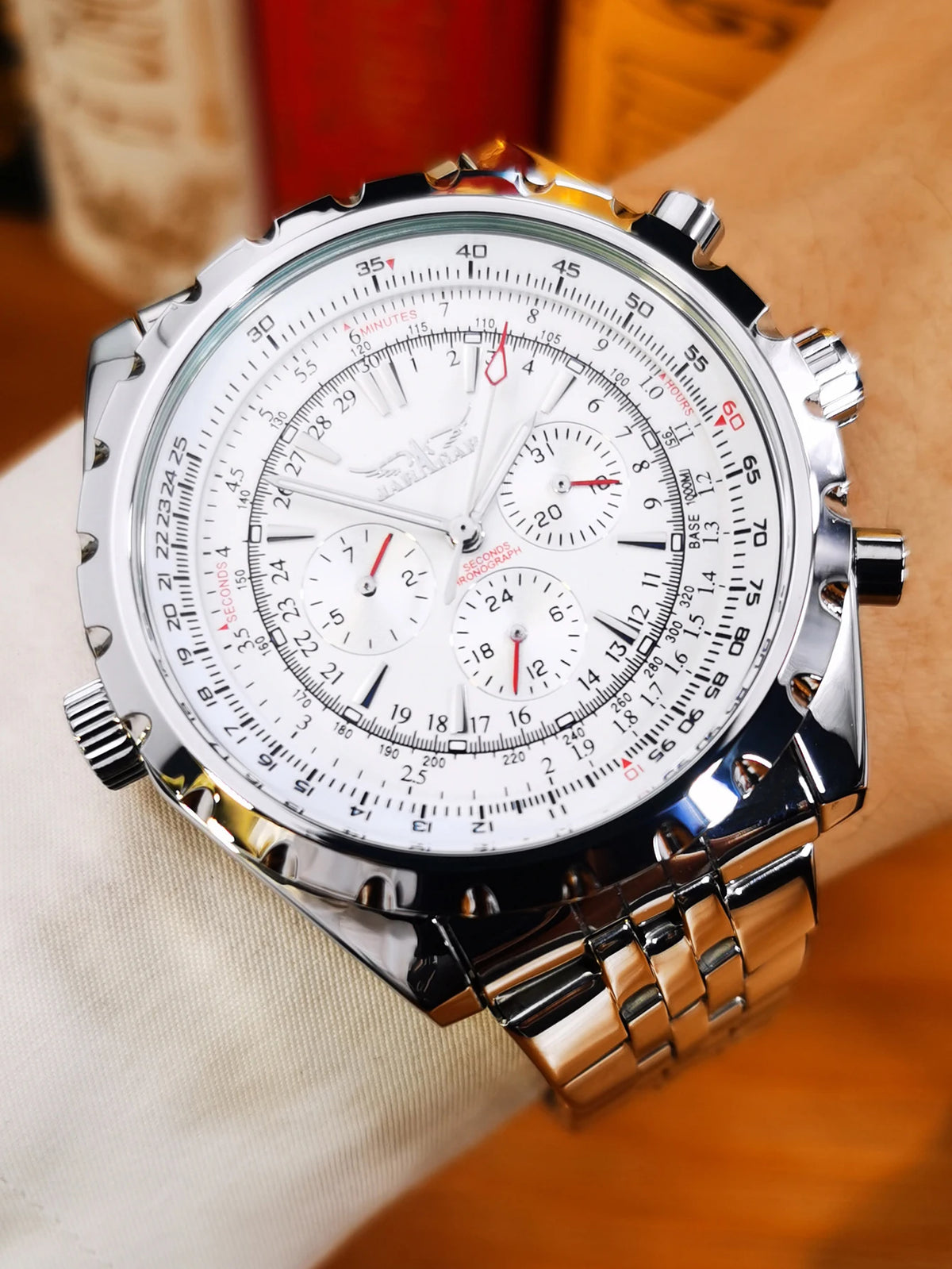 JARAGAR 212 Montre mécanique automatique pour hommes mode affaires luxe calendrier semaine montre pour hommes Premium cadeau Reloj Hombre