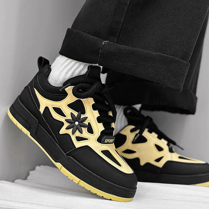 Zapatillas de moda para hombre, estilo urbano y skate, de marca de lujo, para entrenamiento, con malla transpirable, calzado casual masculino